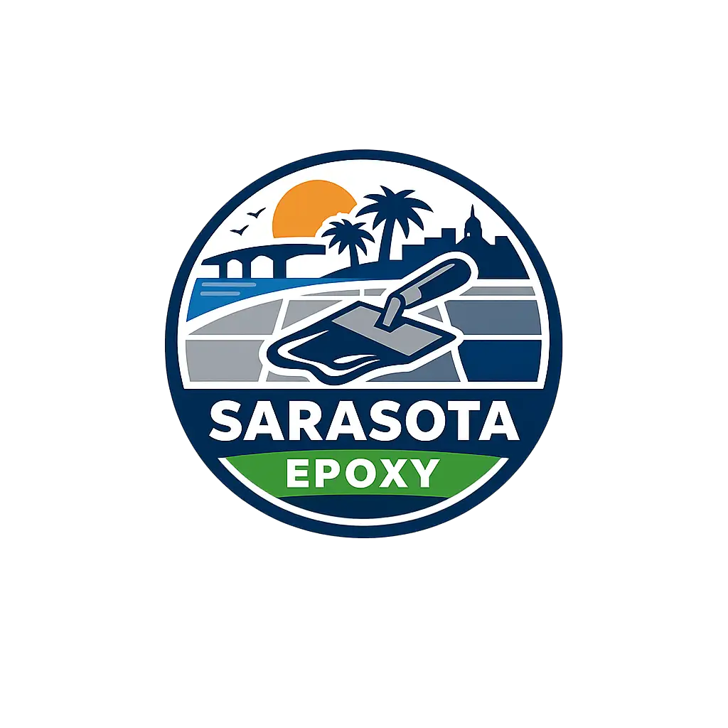 Sarasota Epoxy logo for epoxy flooring services in Sarasota, FL.